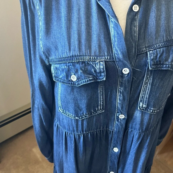 Velvet Heart Blue Denim Midi Dress - Picture 5 of 11